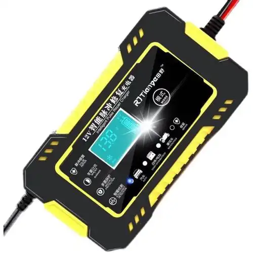 12v伏汽车小货车轿车摩托车电瓶充电器智能快速蓄电池通用充电机