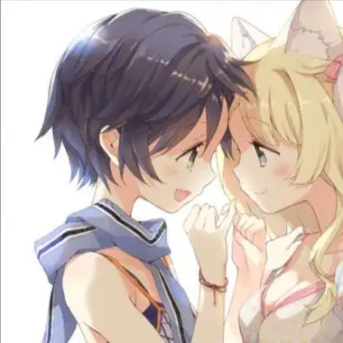 高清一对两张的qq头像二次元情侣两张图片,动漫头像图片