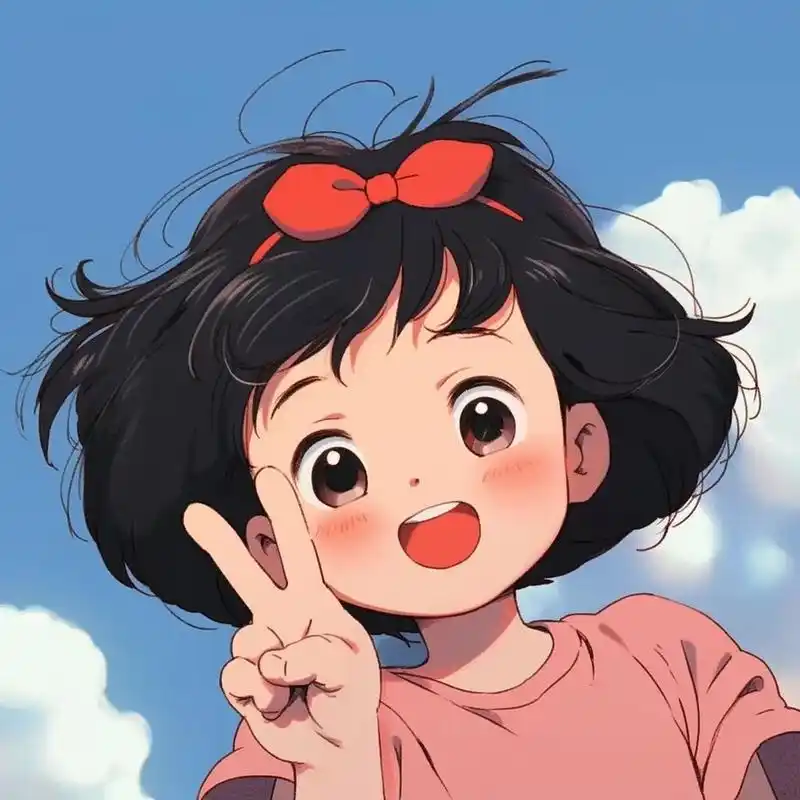 元气少女可爱头像94 旧漫风,带你回到那个夏天7715